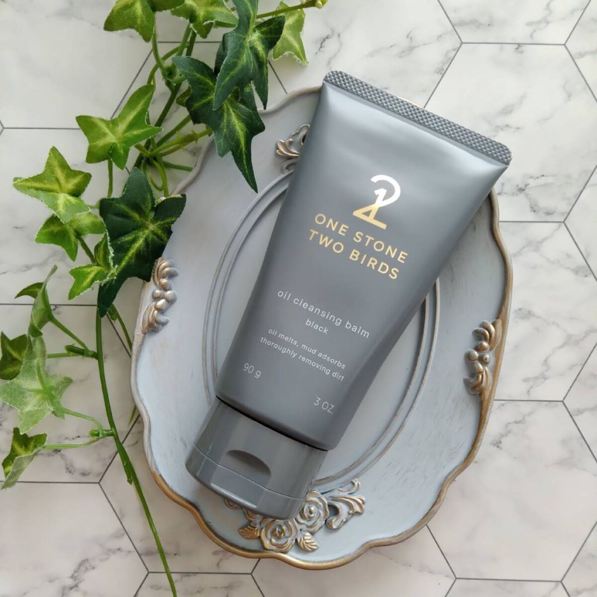 オイルクレンジングバーム ブラック/ONE STONE TWO BIRDS/クレンジングバームを使ったクチコミ（1枚目）