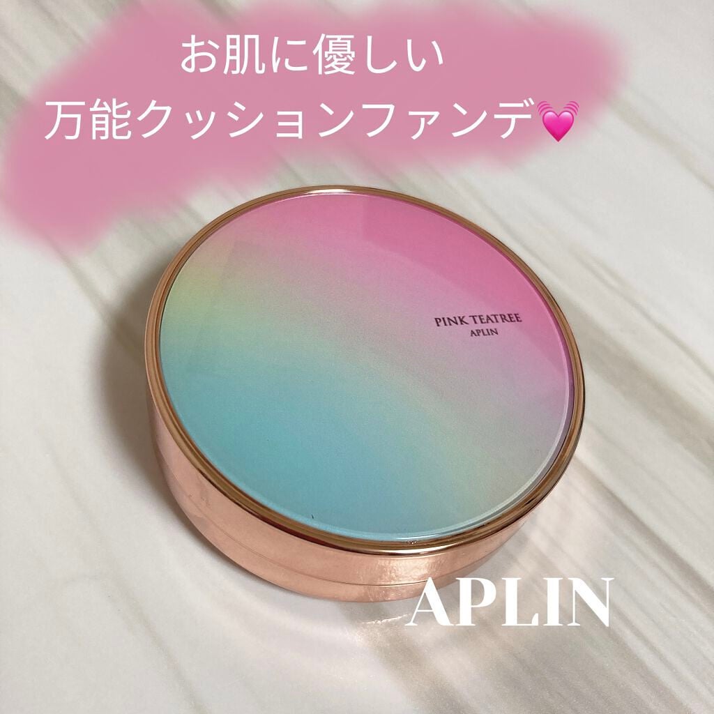 ピンクティーツリーカバークッション/APLIN/クッションファンデーションを使ったクチコミ(1枚目)