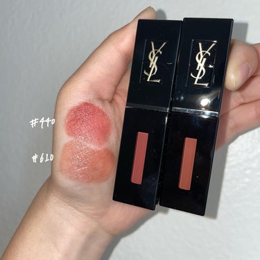 ルージュ ピュールクチュール ヴェルニ ヴィニルクリーム No.610 ヌード チャンピオン/YVES SAINT LAURENT BEAUTE/口紅を使ったクチコミ（2枚目）