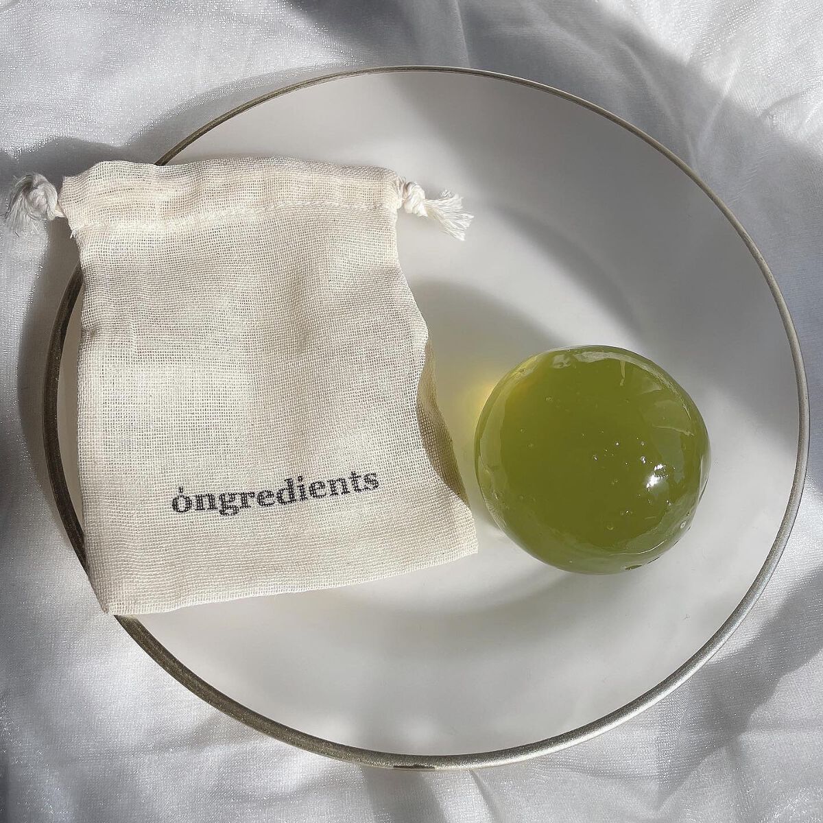 Jeju Green Tea Cleansing Ball/Ongredients/洗顔石鹸を使ったクチコミ(2枚目)