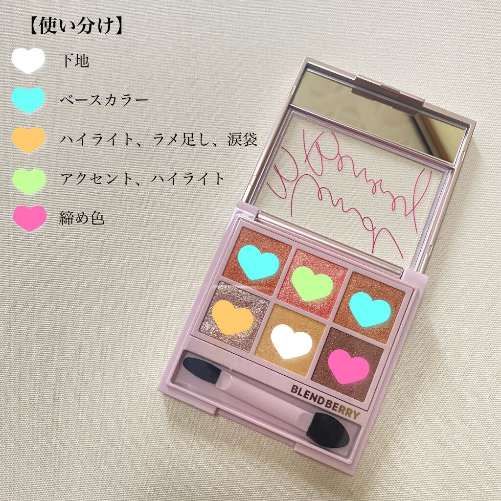 オーラクリエイション/BLEND BERRY/アイシャドウパレットを使ったクチコミ（3枚目）