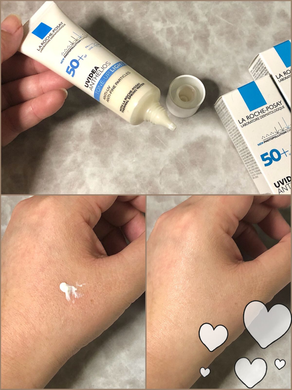 UVイデア XL プロテクショントーンアップ/ラ ロッシュ ポゼ/日焼け止めクリームを使ったクチコミ（2枚目）
