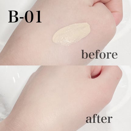 タンイドル ウルトラ ウェア リキッド B-01/LANCOME/リキッドファンデーションを使ったクチコミ(2枚目)