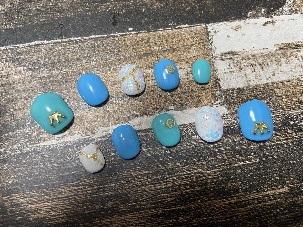 ジェルネイル（ライト対応）/セリア/ジェルネイルを使ったクチコミ（1枚目）