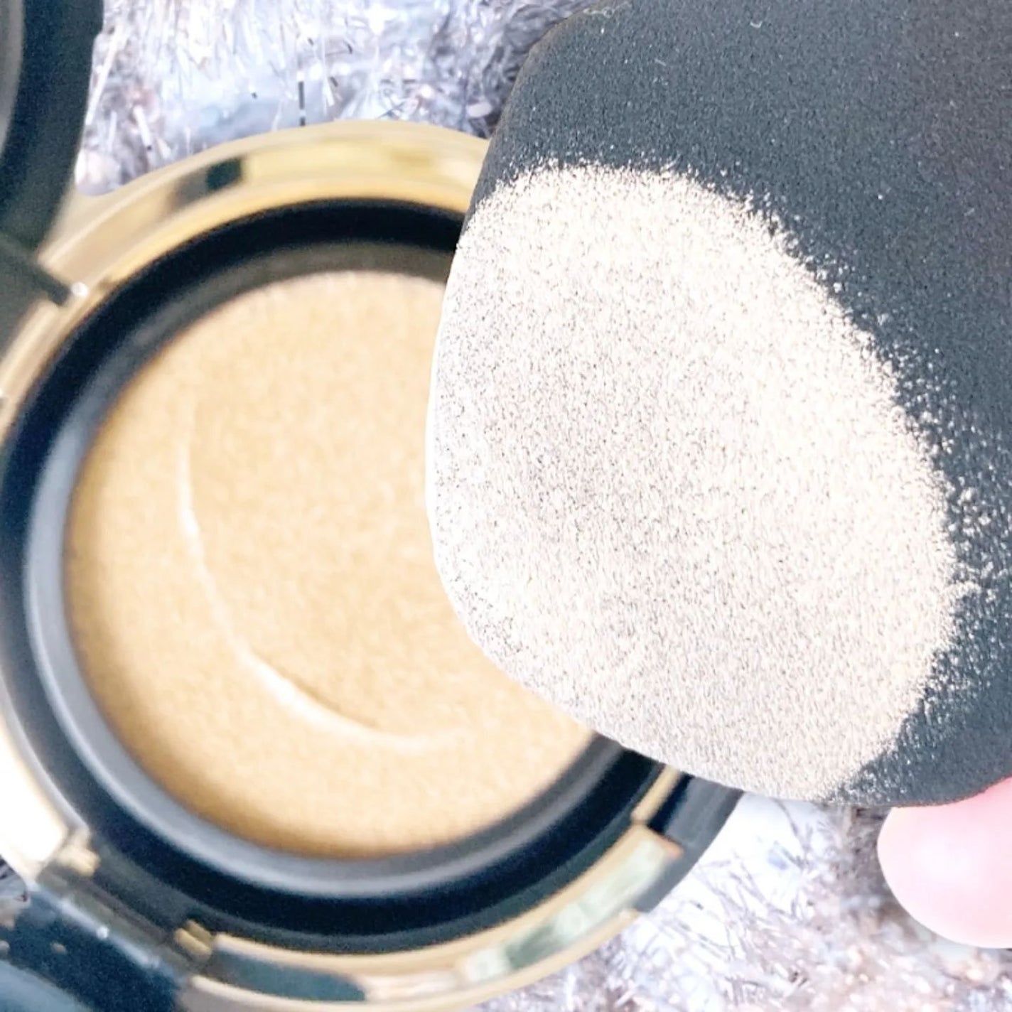 オリジナル ピュア セラム カバーアップ クッション/bareMinerals/クッションファンデーションを使ったクチコミ(4枚目)