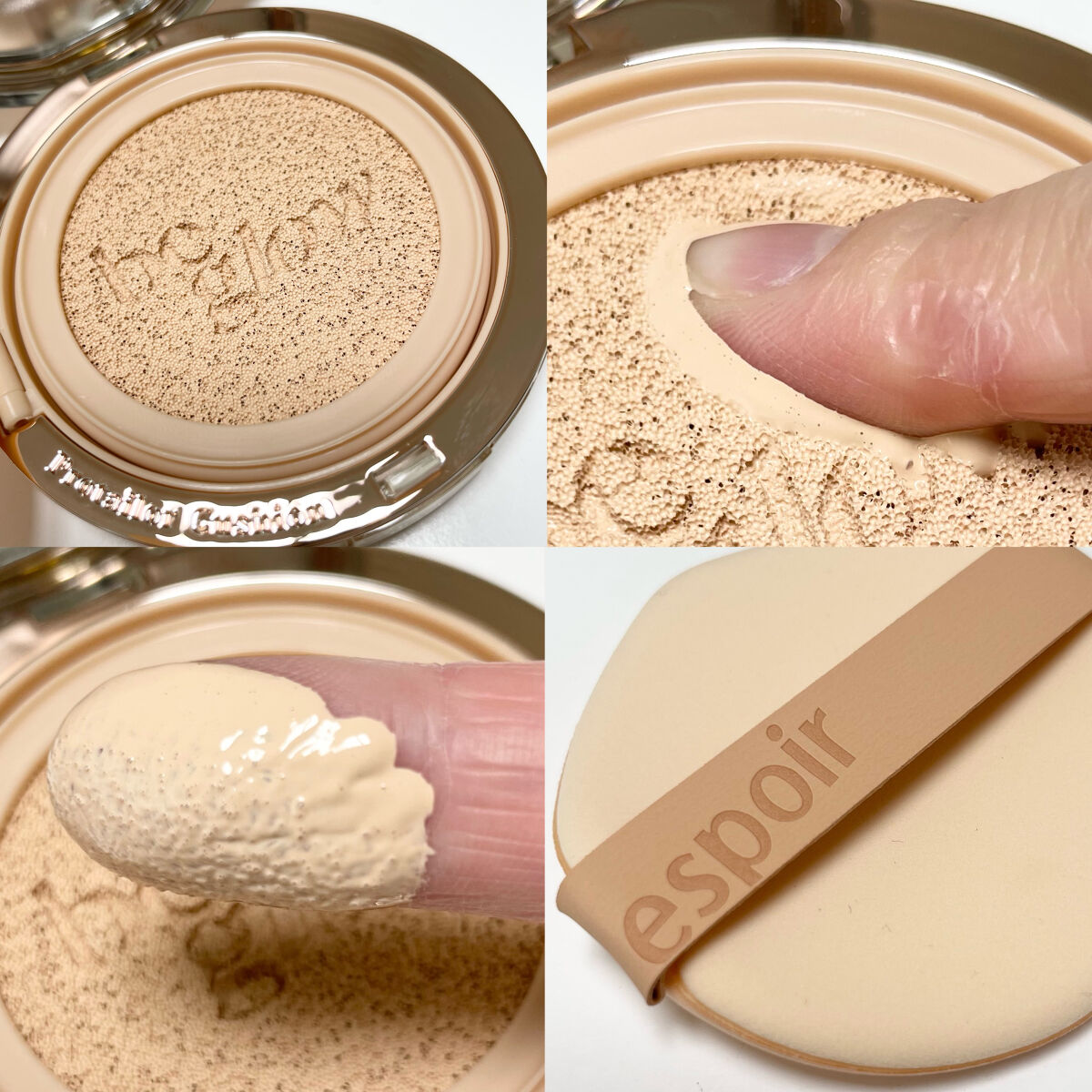 プロテーラービーグロウクッション ニュークラス/espoir/クッションファンデーションを使ったクチコミ（3枚目）