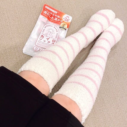 ぽかぽかカイロソックス S02 MARSHMALLOW PINK/カイロソックス/暖かい靴下を使ったクチコミ(2枚目)
