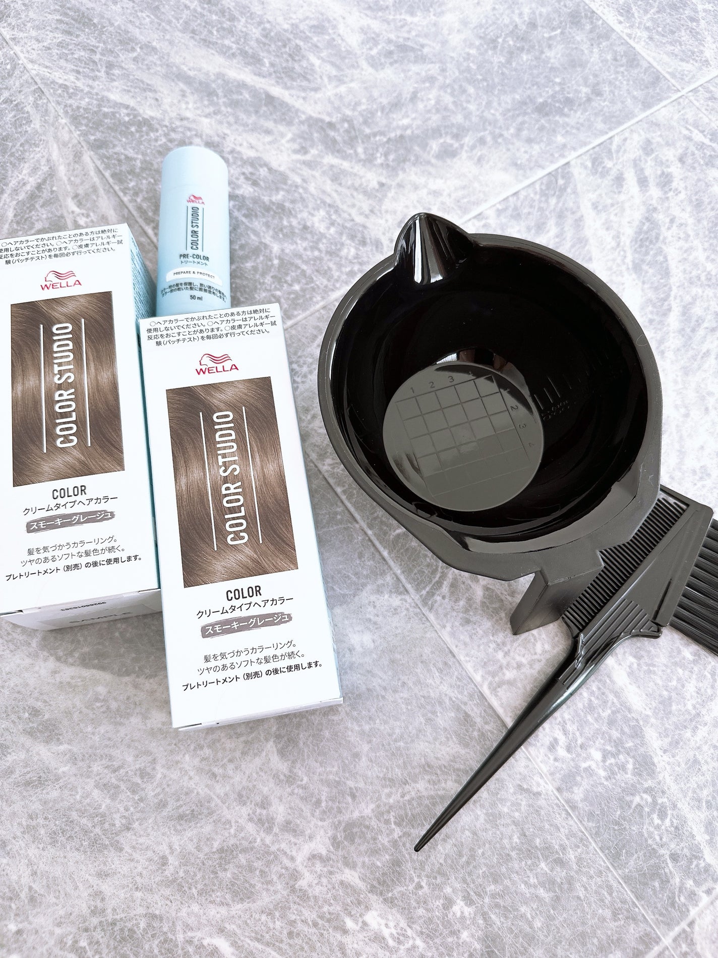 ウエラ カラースタジオ クリームタイプヘアカラー/ウエラ/ヘアカラーを使ったクチコミ(3枚目)