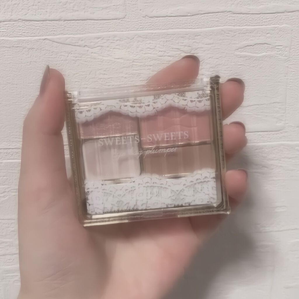 アイバッグプランパー 02 ピーチピンク/スウィーツ スウィーツ/アイシャドウパレットを使ったクチコミ（1枚目）