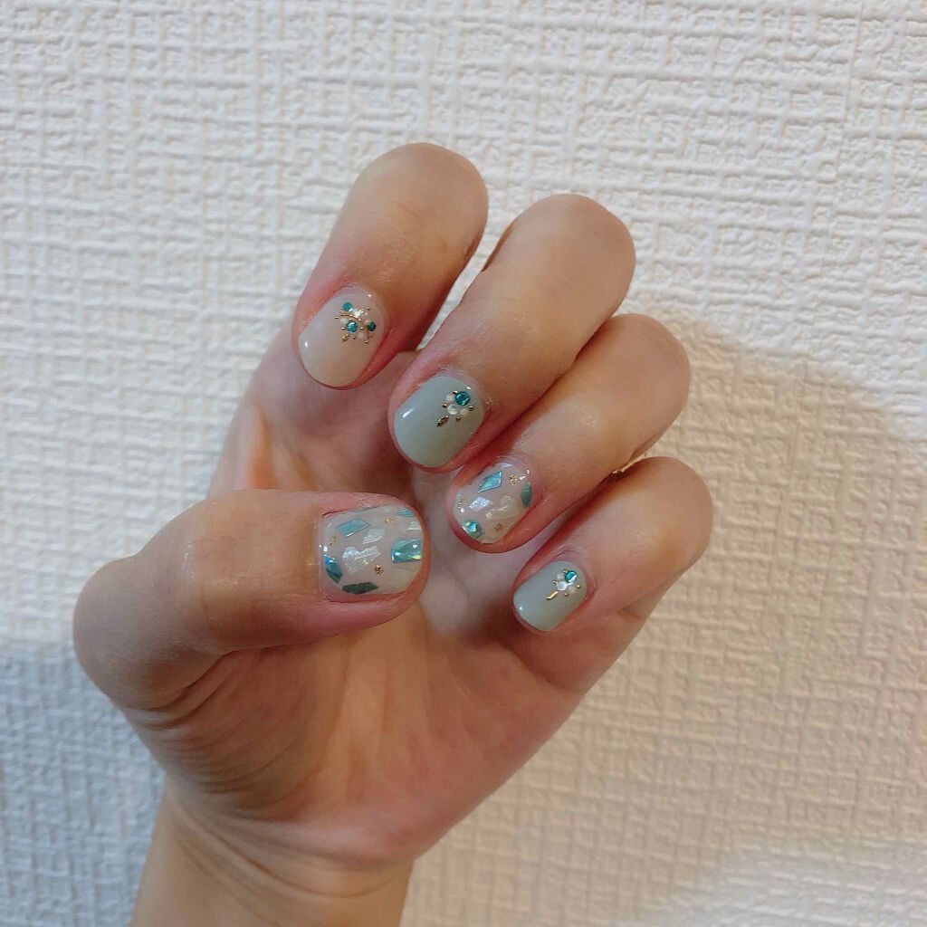 littlelittleフォロバ100% on LIPS 「自宅ネイルジェラートファクトリーのネイル30分ほどでできて、2..」(2枚目)