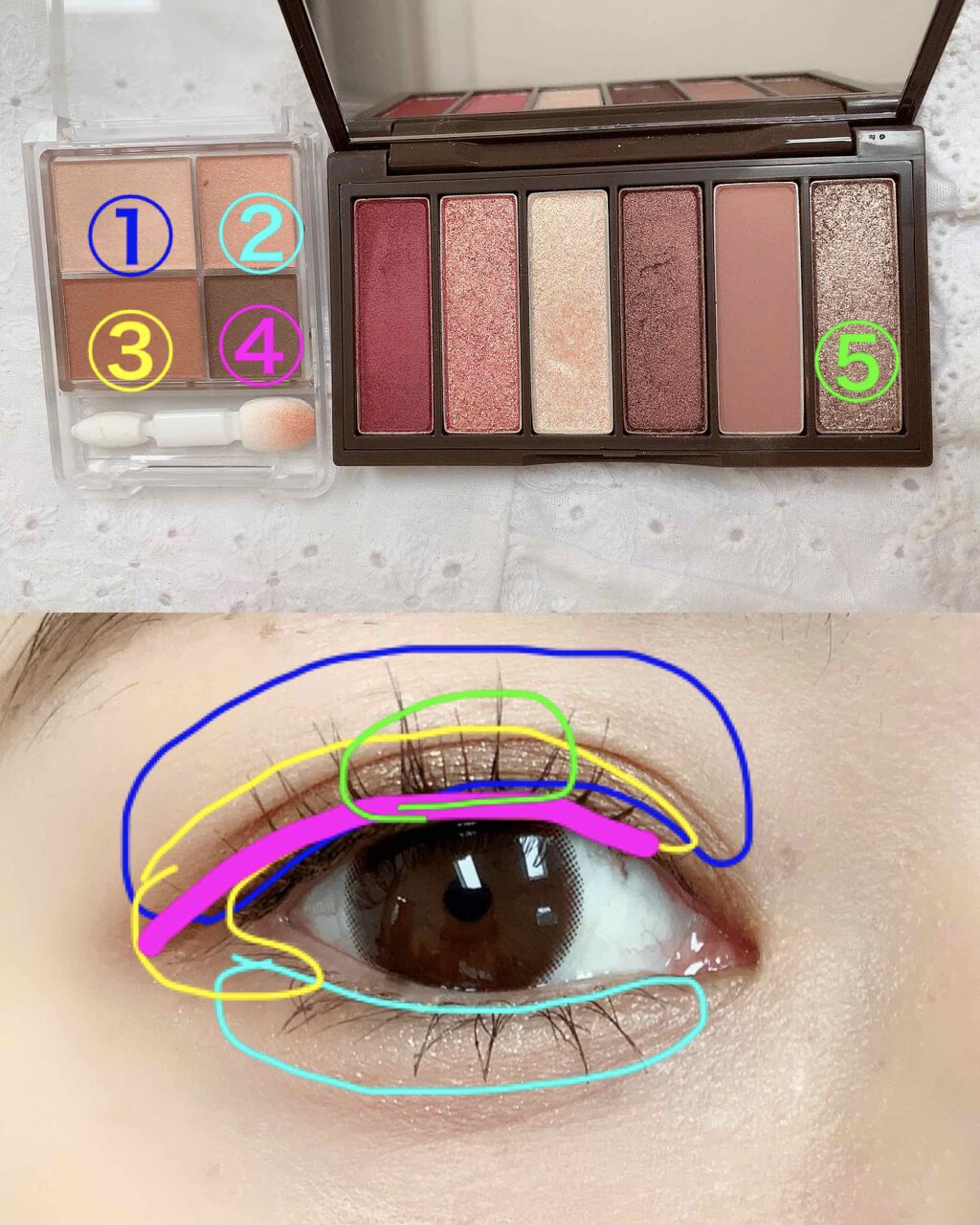 ルドルフ プレイカラー アイシャドウミニ トナカイ/ETUDE/アイシャドウパレットを使ったクチコミ(3枚目)