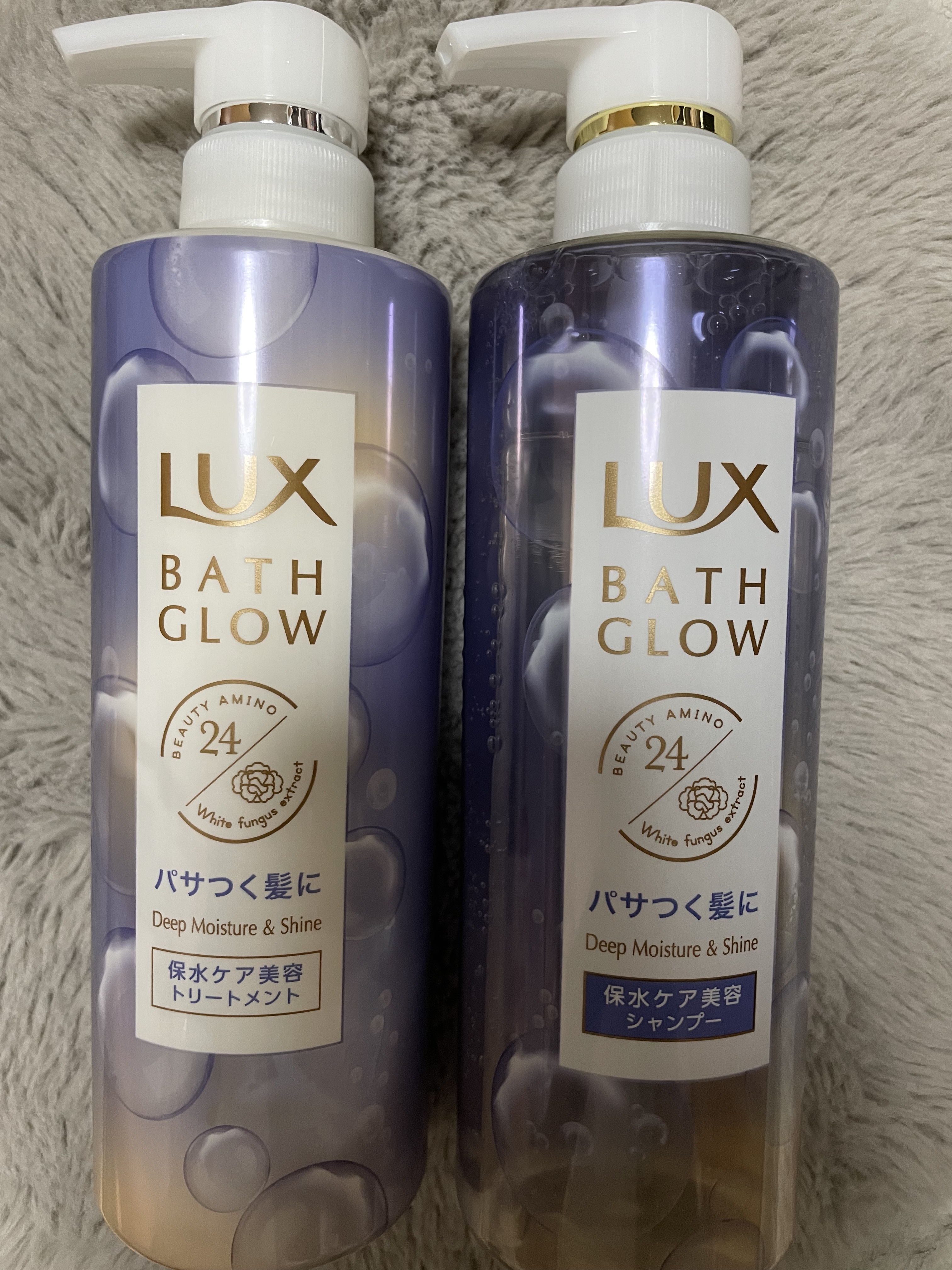 バスグロウ ディープモイスチャー&シャイン シャンプー/トリートメント/LUX/市販シャンプーを使ったクチコミ（1枚目）