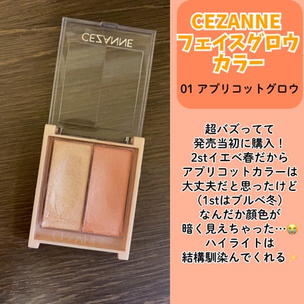 フェイスグロウカラー/CEZANNE/クリームハイライトを使ったクチコミ(2枚目)