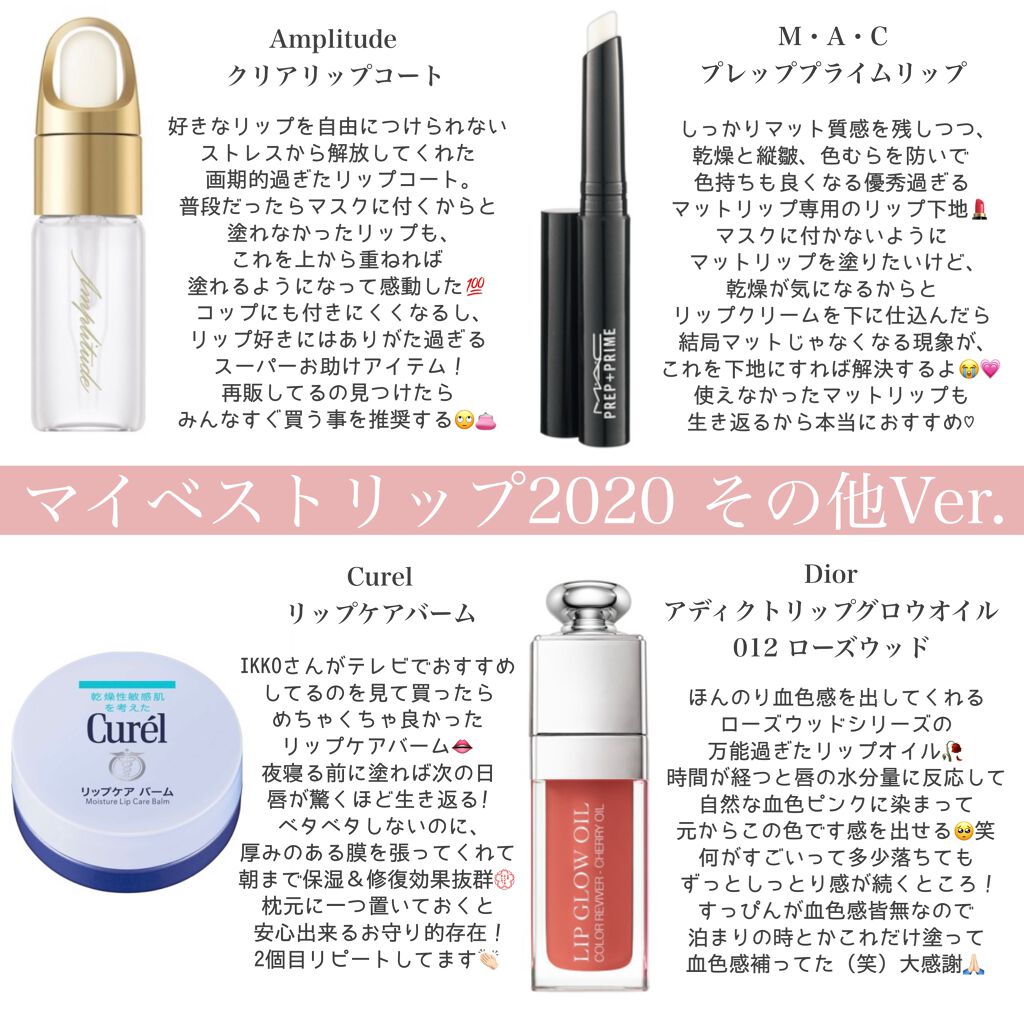 クリア リップコート/Amplitude/リップオイルを使ったクチコミ（1枚目）