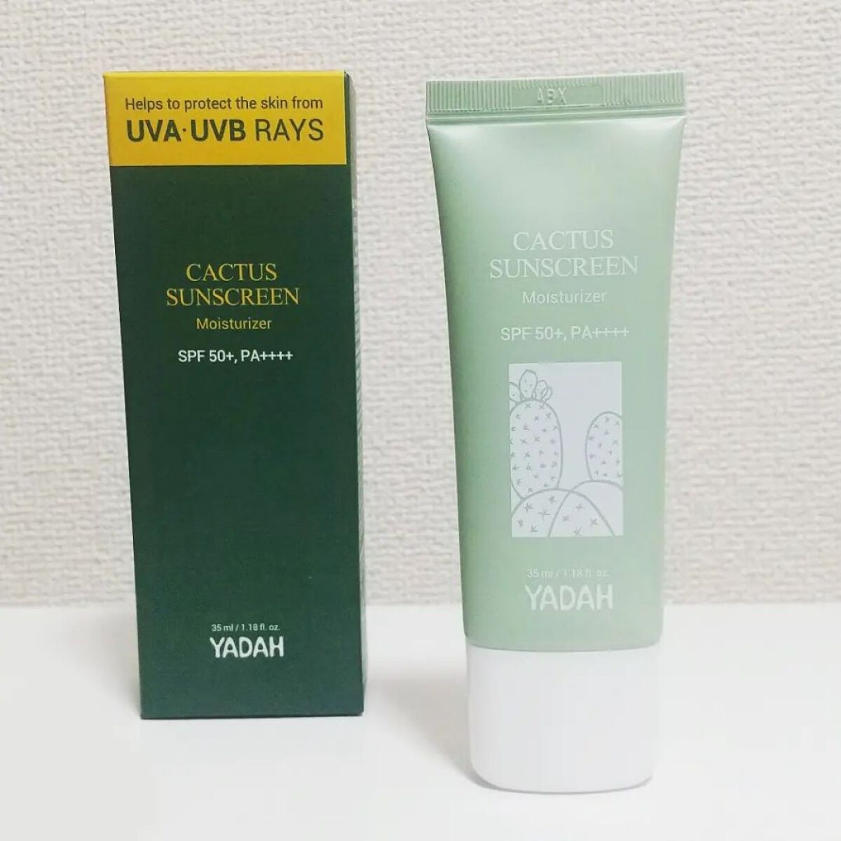 カクタスサンスクリーン/YADAH/日焼け止めクリームを使ったクチコミ（1枚目）