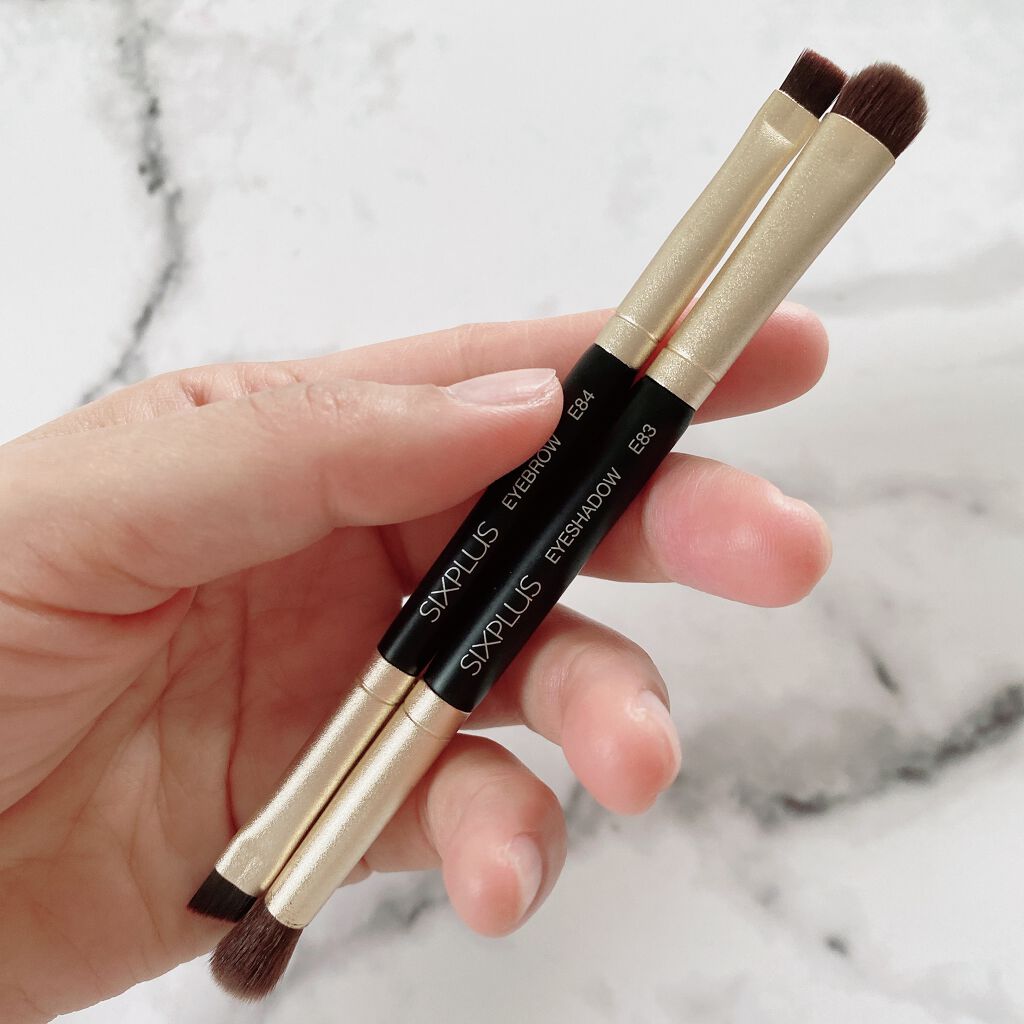 SIXPLUS 携帯用 メイクブラシ5本セット Playシリーズ/SIXPLUS/メイクブラシを使ったクチコミ(4枚目)