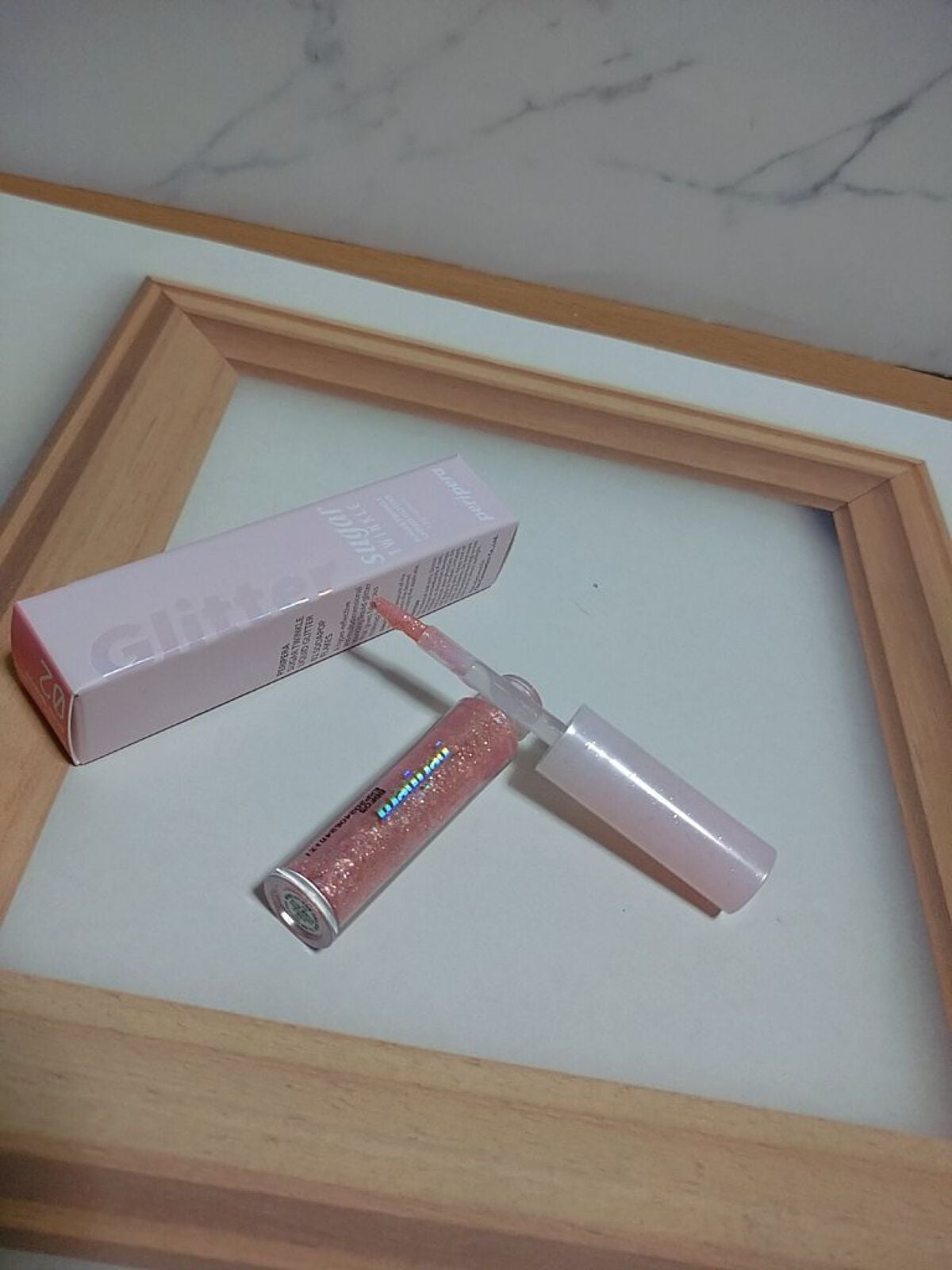 シュガー トゥインクル リキッド グリッター/PERIPERA/グリッターを使ったクチコミ(1枚目)