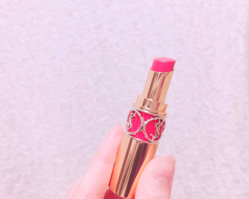 ルージュ ヴォリュプテ シャイン/YVES SAINT LAURENT BEAUTE/口紅を使ったクチコミ(2枚目)