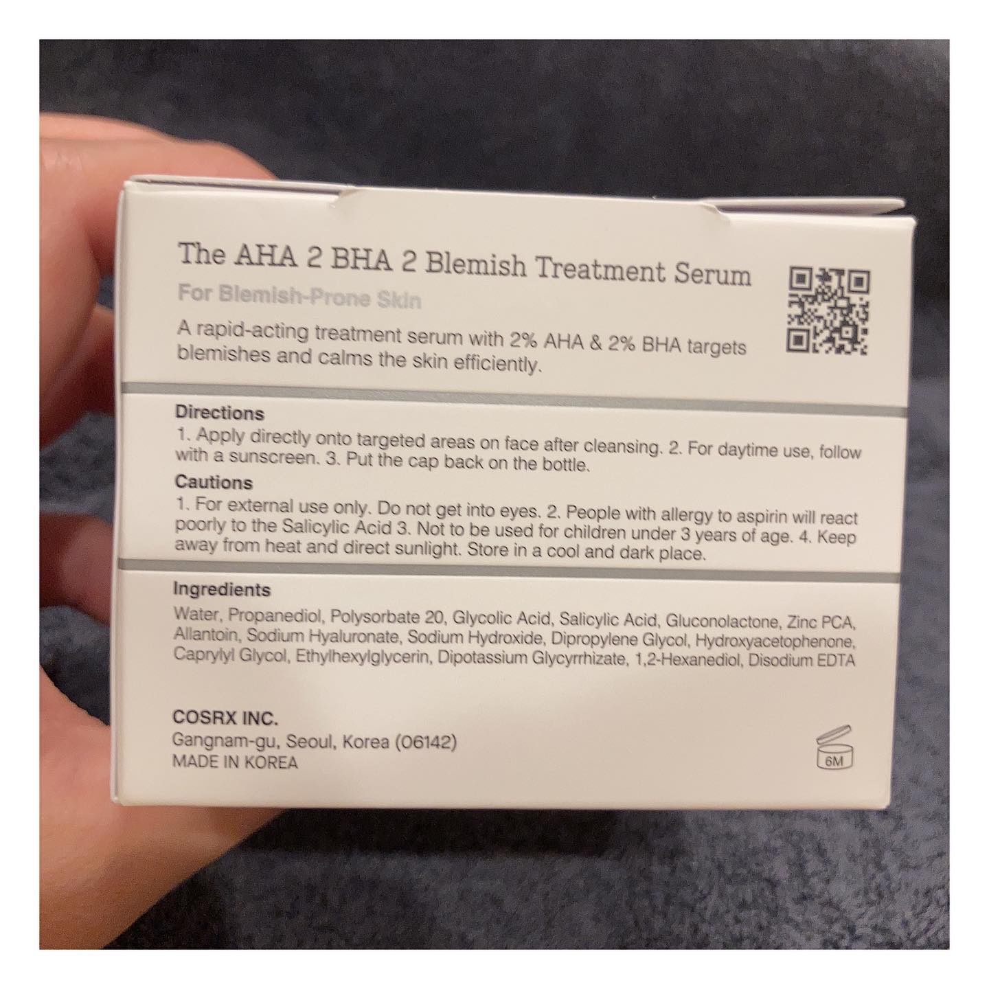 RXザ・AHA2 BHA2 ブラミッシュトリートメントセラムコットン/COSRX/美容液を使ったクチコミ（2枚目）