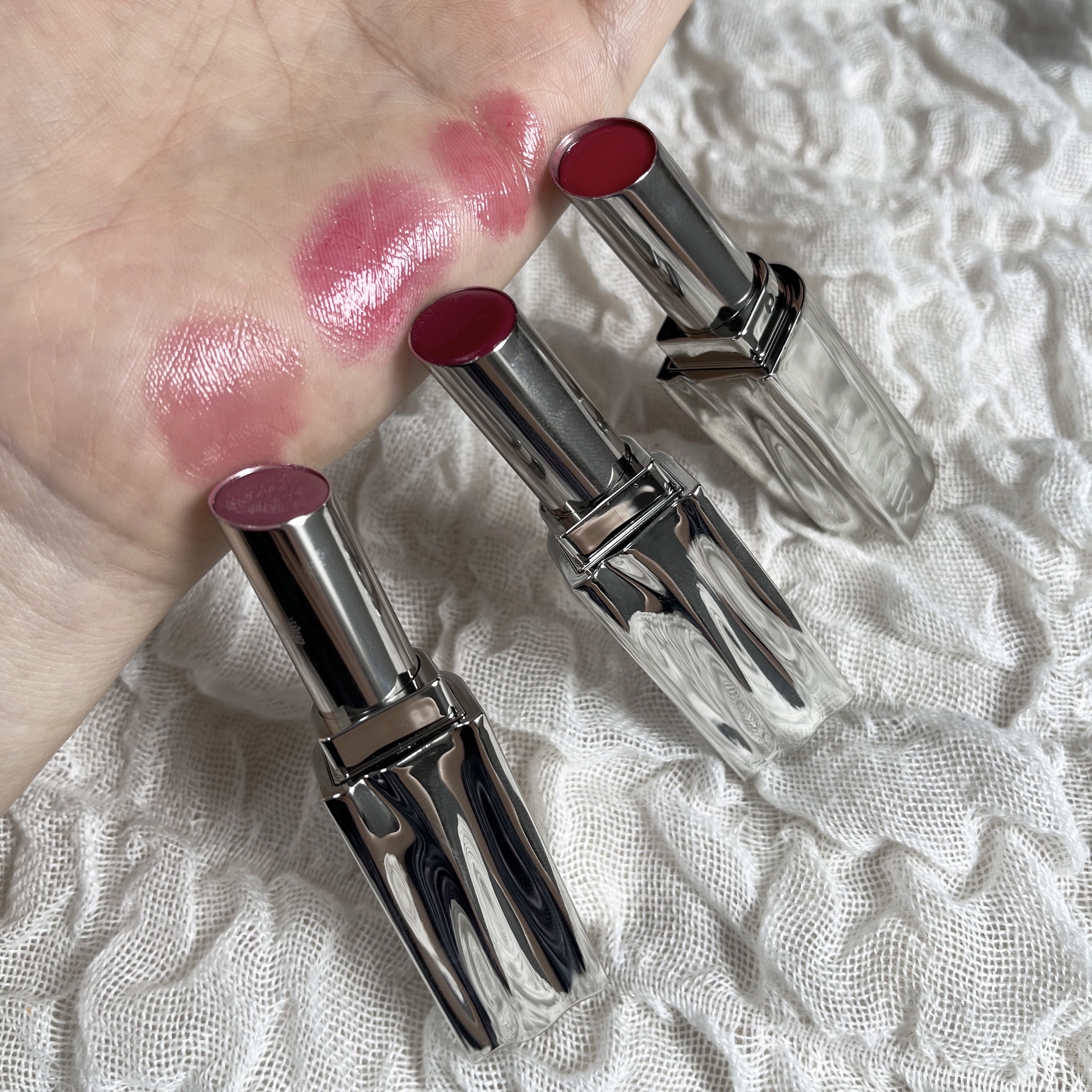 MELTING FIT SHINE BALM/Lummir/口紅を使ったクチコミ（3枚目）