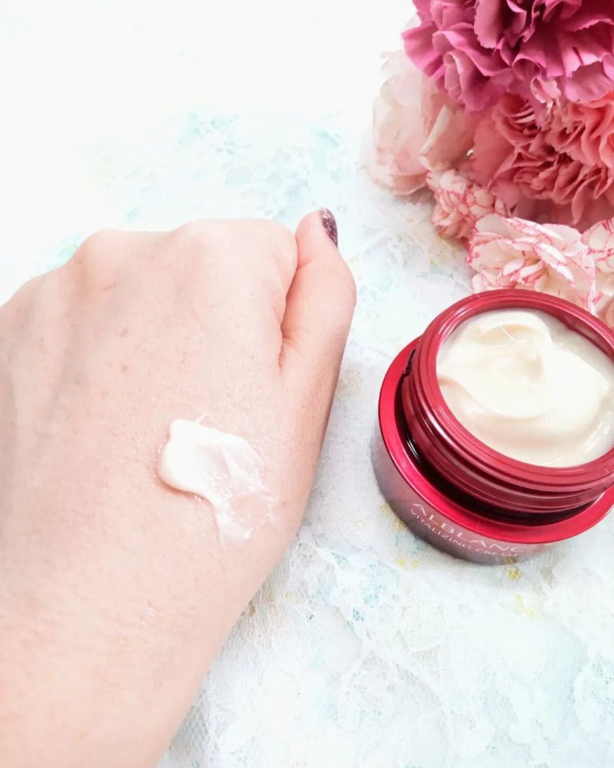 バイタライジングクリーム/ALBLANC/フェイスクリームを使ったクチコミ(4枚目)