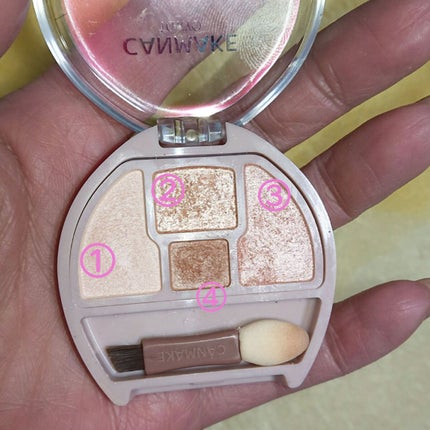 プランぷくコーデアイズ/キャンメイク/パウダーアイシャドウを使ったクチコミ(1枚目)