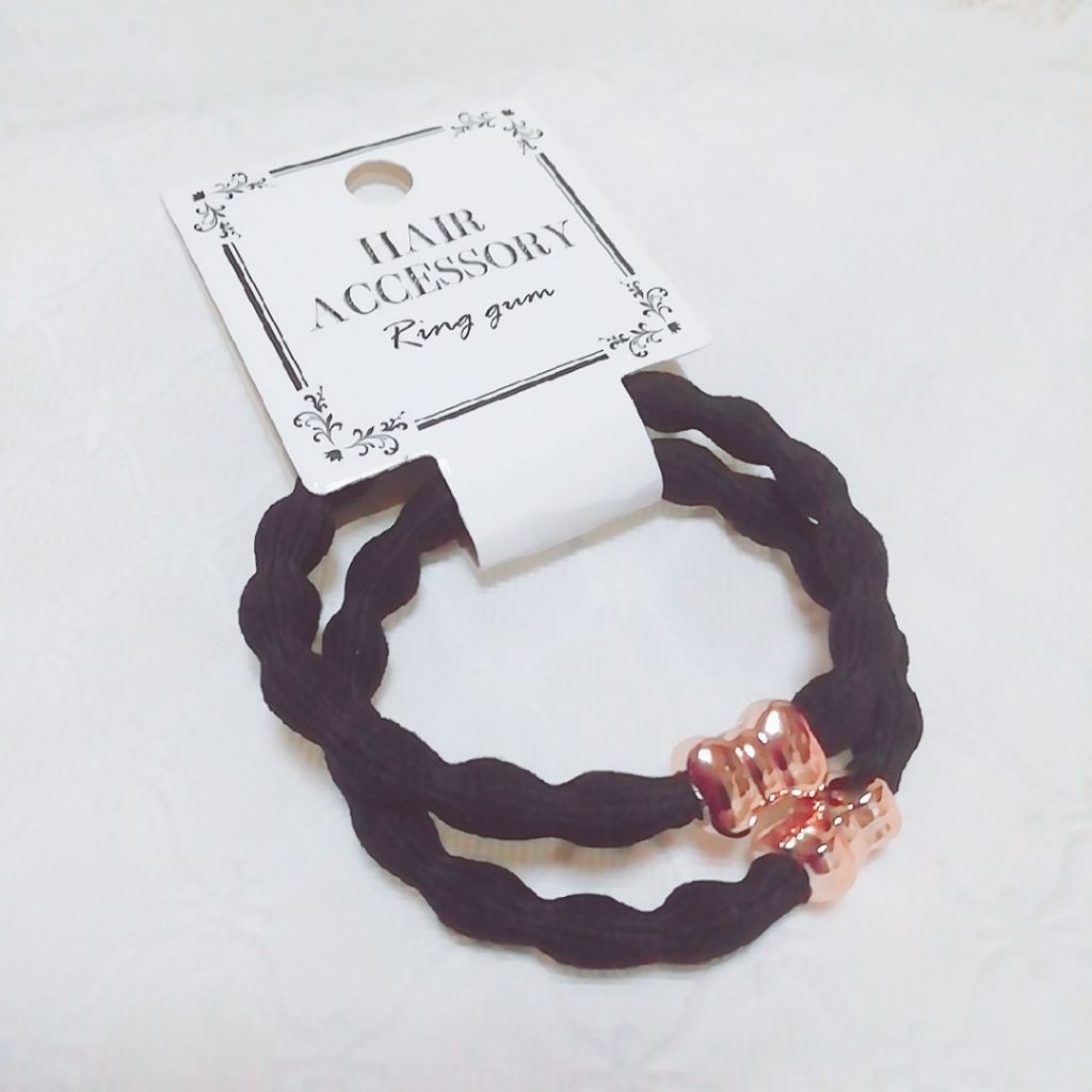 ウェーブリングゴム/キャンドゥ/ヘアアクセサリーを使ったクチコミ（1枚目）