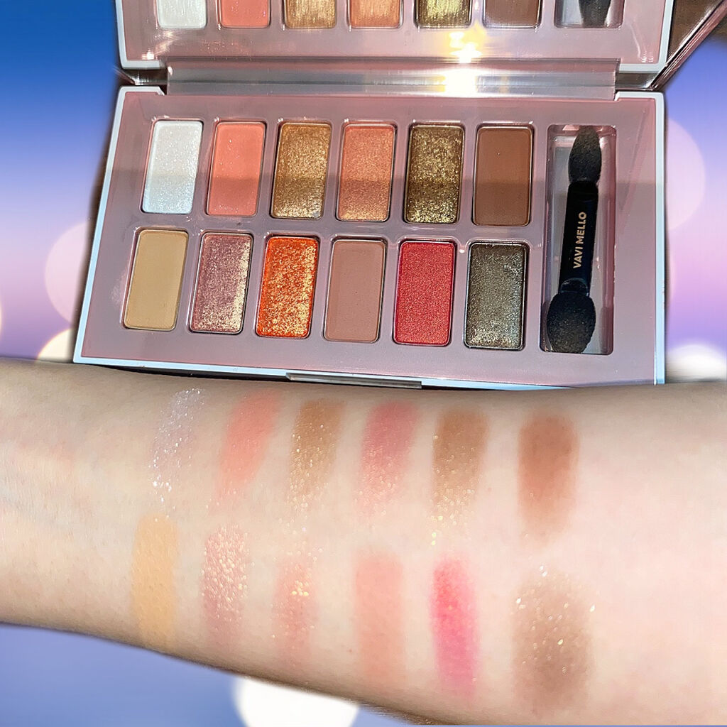 バレンタインボックス2 ピーチパレット レッドシャーベット/VAVI MELLO/アイシャドウパレットを使ったクチコミ（2枚目）