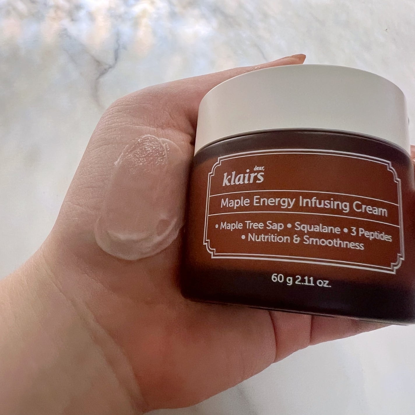 メープルエナジーインフュージングクリーム/Klairs/フェイスクリームを使ったクチコミ(4枚目)