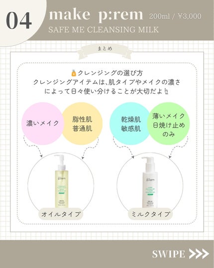 セーフミー リリーフモイスチャー クレンジングミルク /make prem/ミルククレンジングを使ったクチコミ(5枚目)