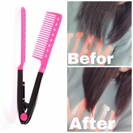 はさんでサラ髪ストレート! ブロー&スタイリングコーム/セイワ・プロ/ヘアコームを使ったクチコミ(1枚目)