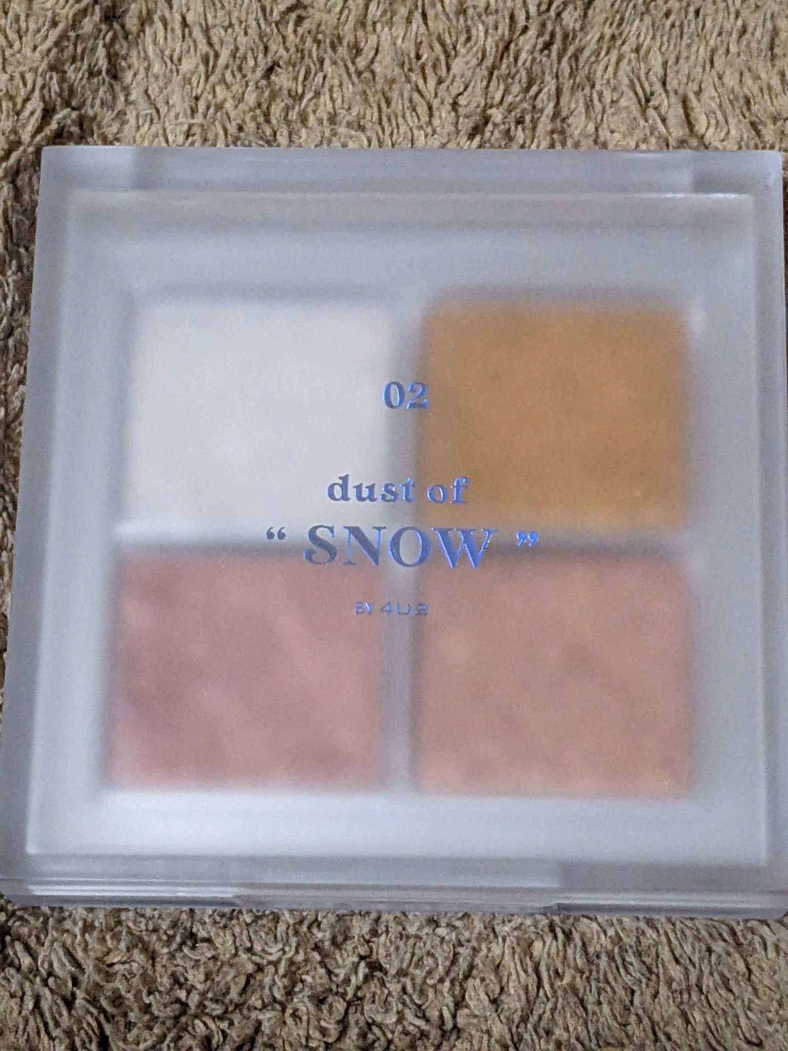 アイシャドウパレット 02 ダストオブスノー/4U2/アイシャドウパレットを使ったクチコミ（1枚目）
