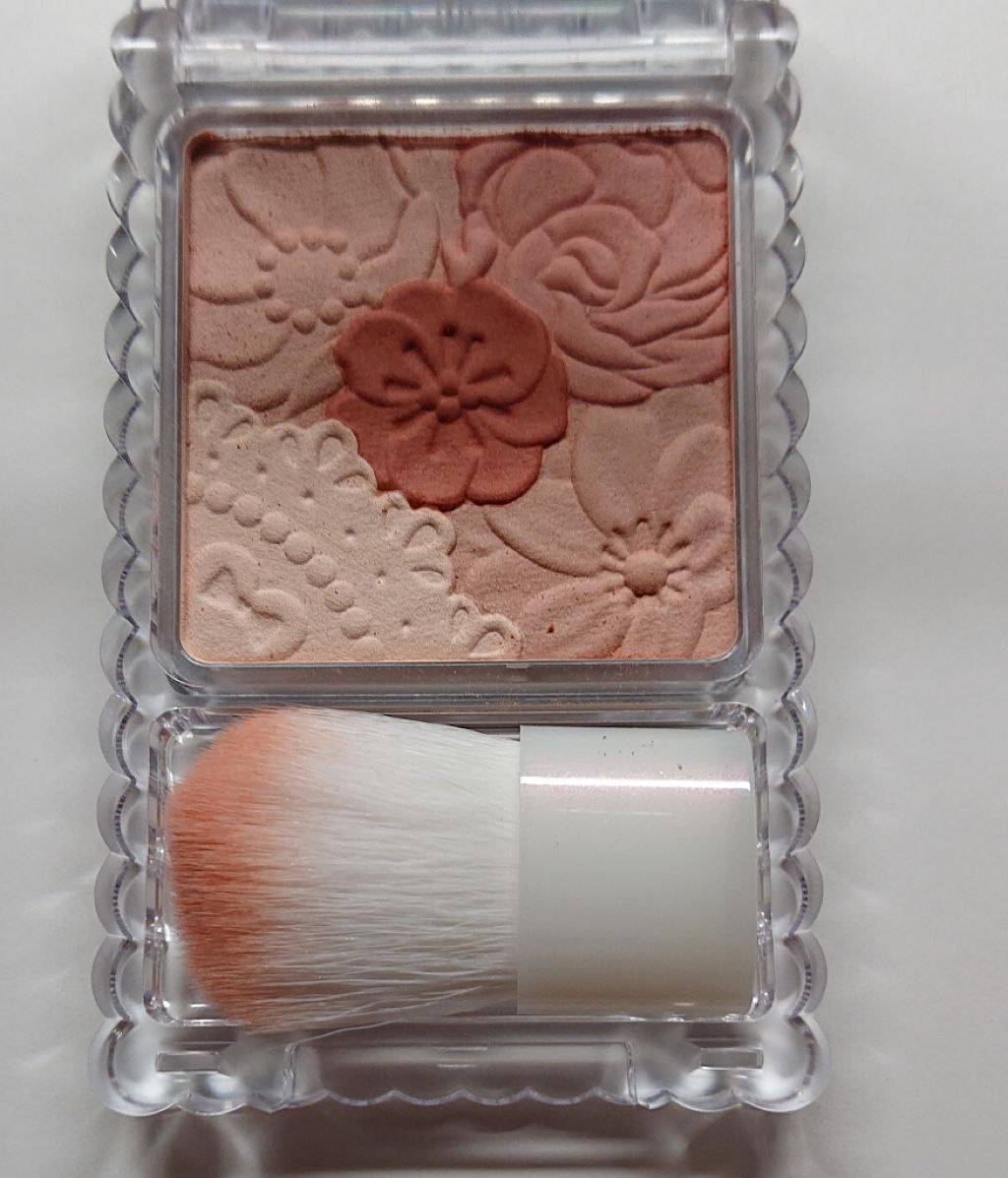 マットフルールチークス 05 マットパンプキン/キャンメイク/パウダーチークを使ったクチコミ（1枚目）