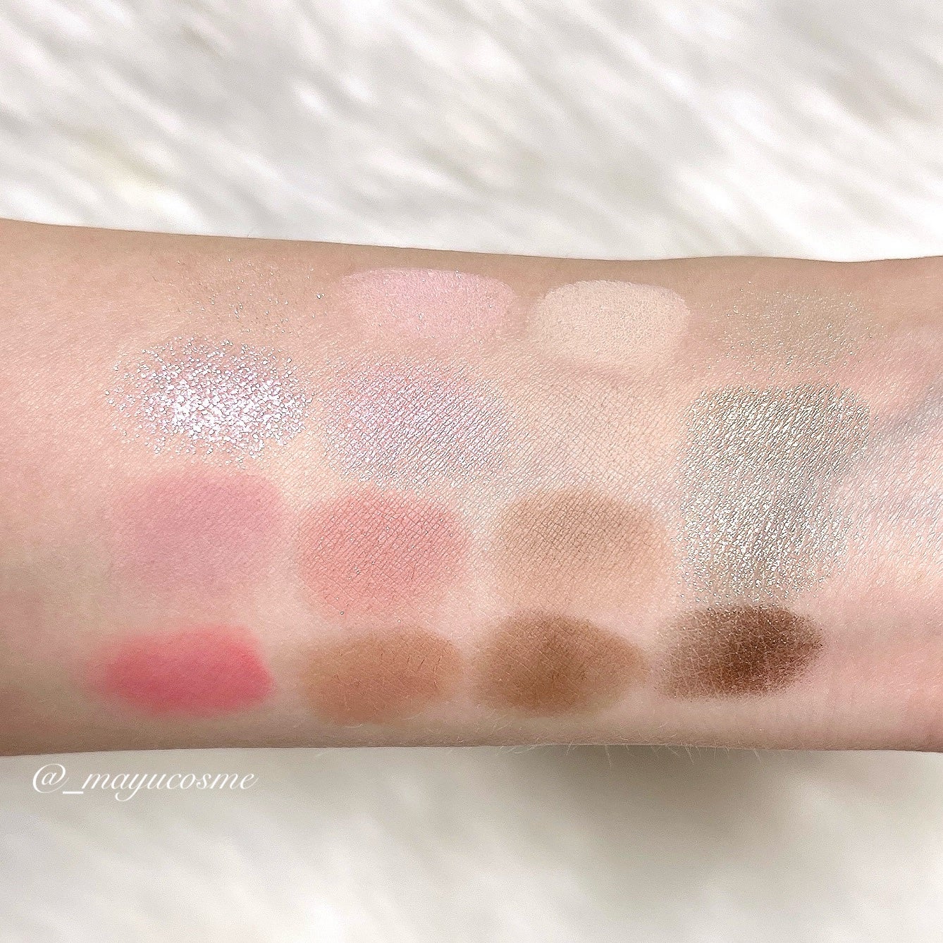 ソフトブラーリングアイパレット/wakemake/アイシャドウパレットを使ったクチコミ(3枚目)