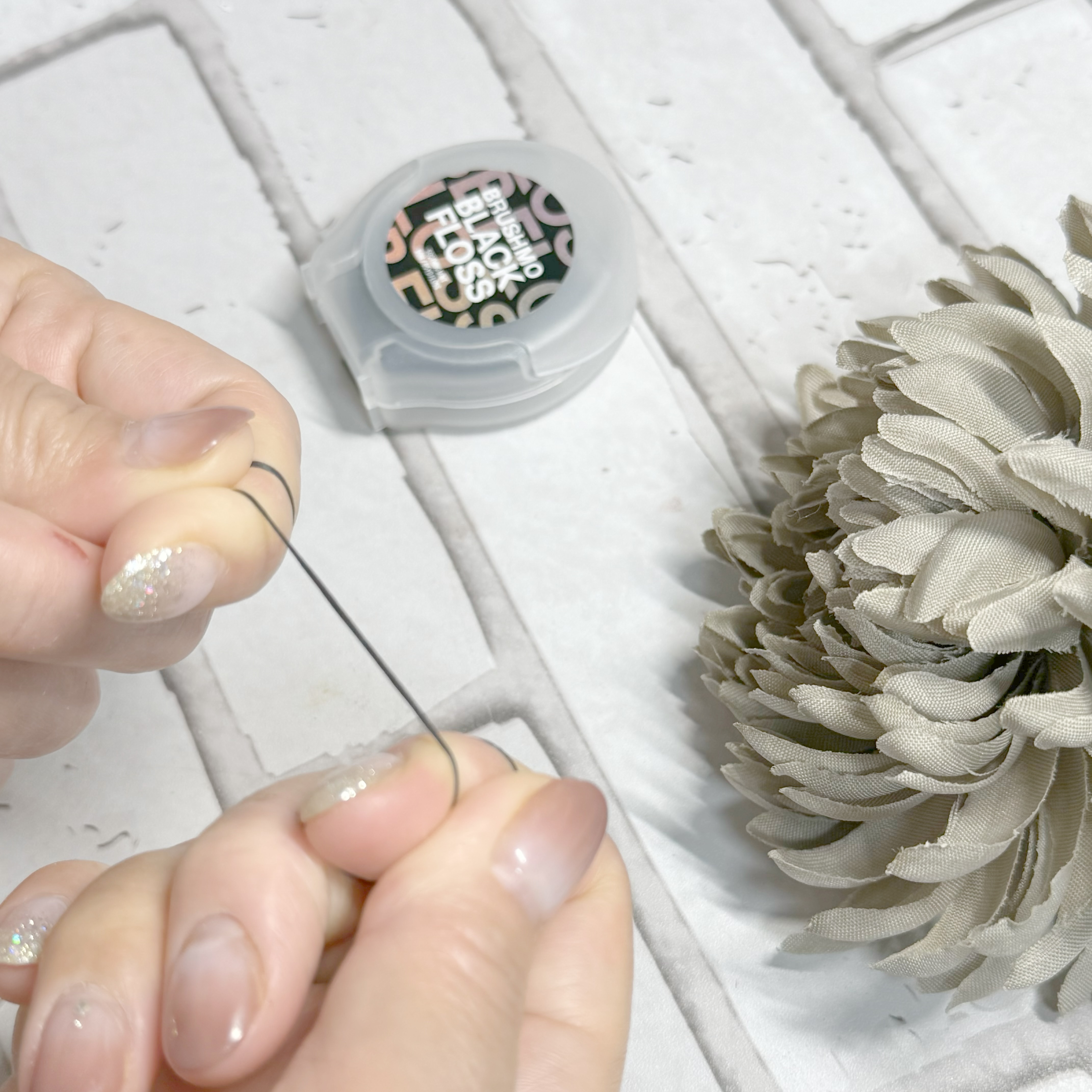 BBフロス ブラック デンタルフロス/ブラシモ/デンタルフロス・歯間ブラシを使ったクチコミ（3枚目）