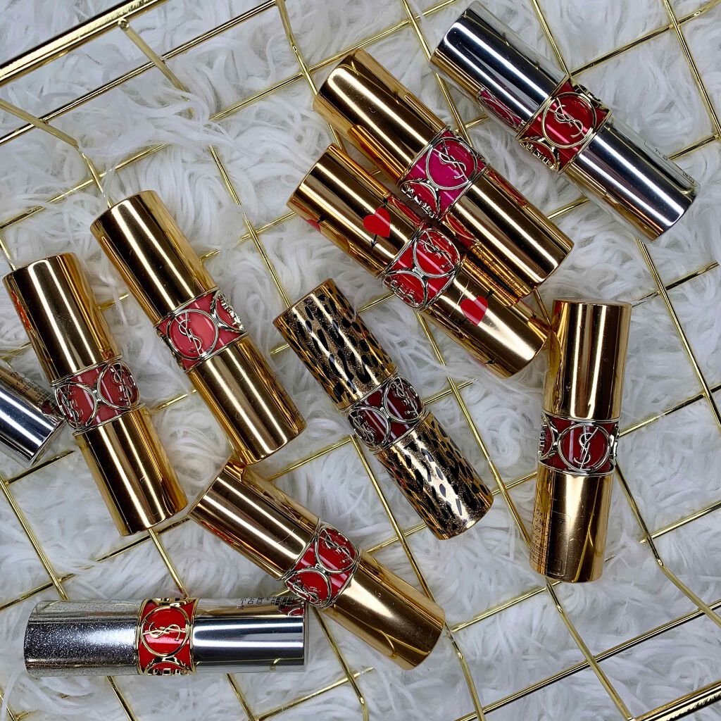 ルージュ ヴォリュプテ シャイン/YVES SAINT LAURENT BEAUTE/口紅を使ったクチコミ(4枚目)