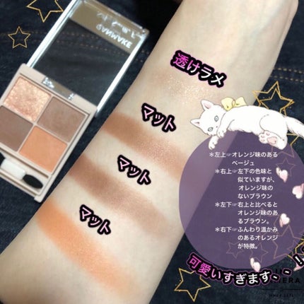 シルキースフレアイズ(マットタイプ)/キャンメイク/アイシャドウパレットを使ったクチコミ(2枚目)