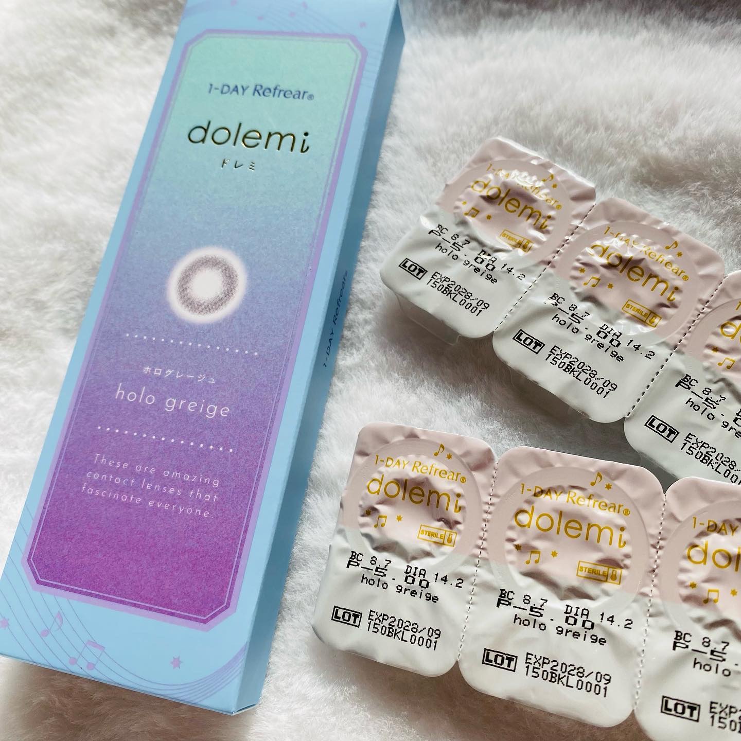 1-DAY Refrear dolemi ホログレージュ/Refrear/ワンデー（１DAY）カラコンを使ったクチコミ（2枚目）