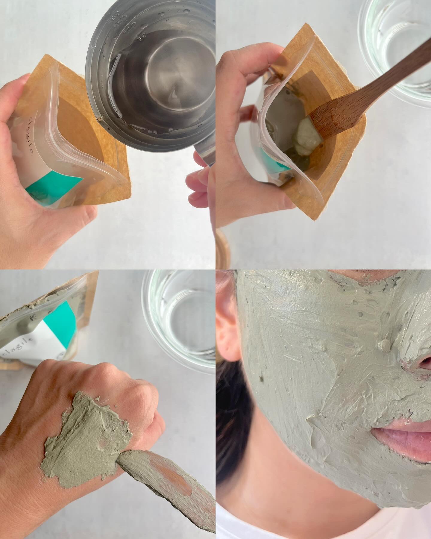 クレイル グリーンイライト/clargile/洗い流すパック・マスクを使ったクチコミ（3枚目）