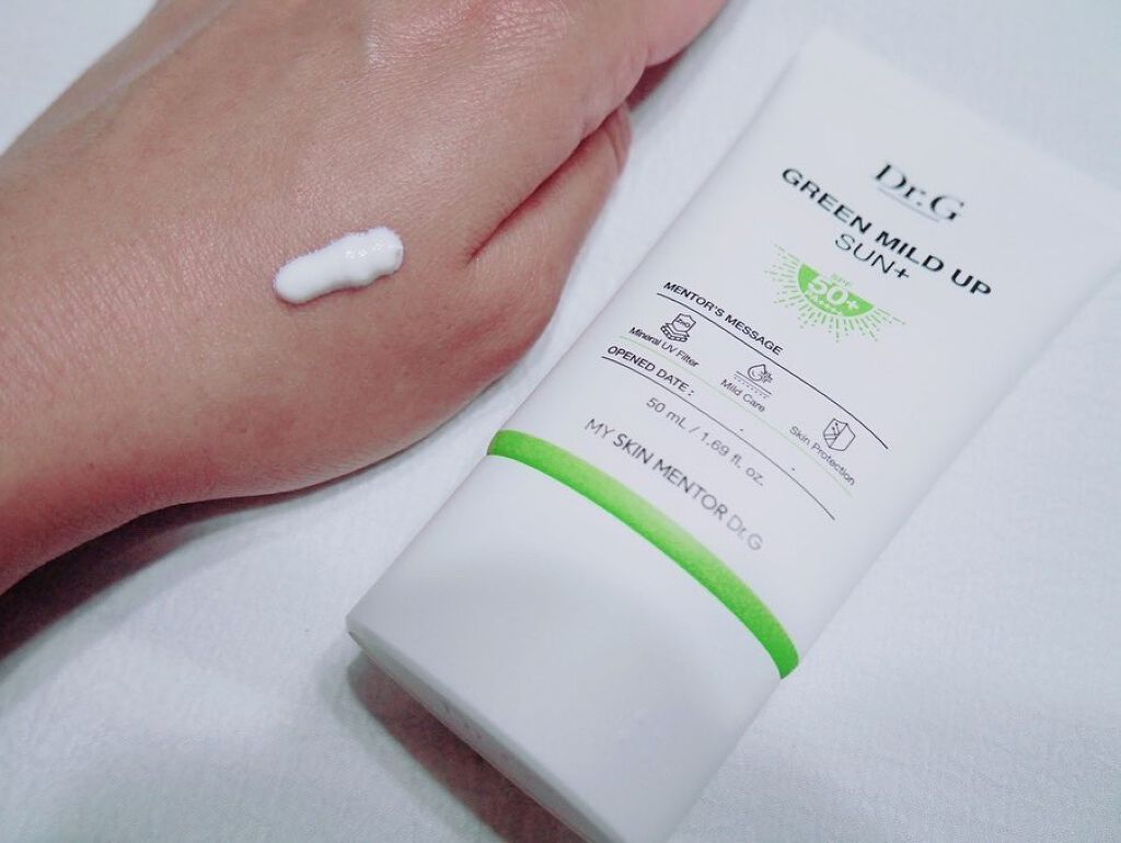 グリーンマイルドアップサンプラス/Dr.G/日焼け止めクリームを使ったクチコミ(7枚目)