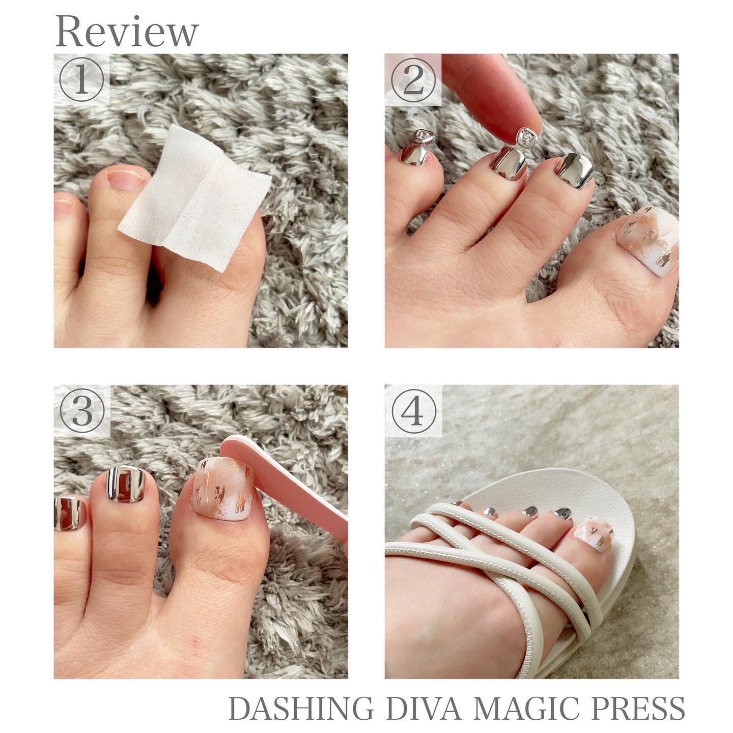 1秒ネイルマジックプレス/DASHINGDIVA MAGICPRESS/ネイルチップ・パーツを使ったクチコミ（2枚目）