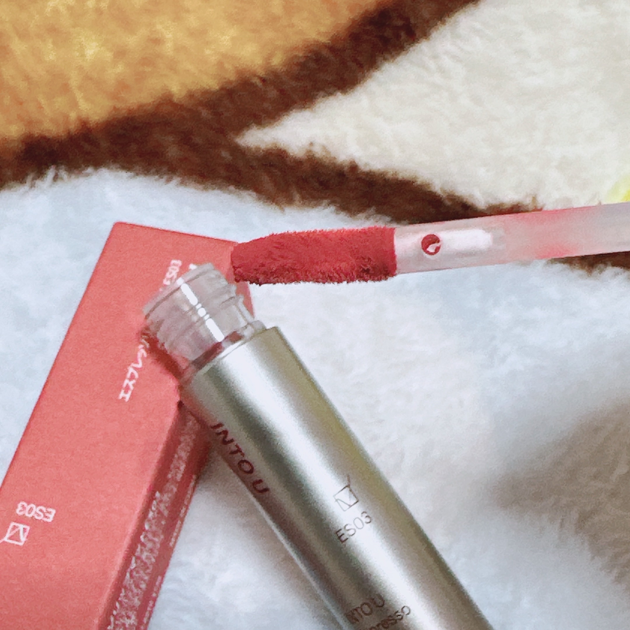 エスプレッソリップマット/INTO U/口紅を使ったクチコミ（2枚目）