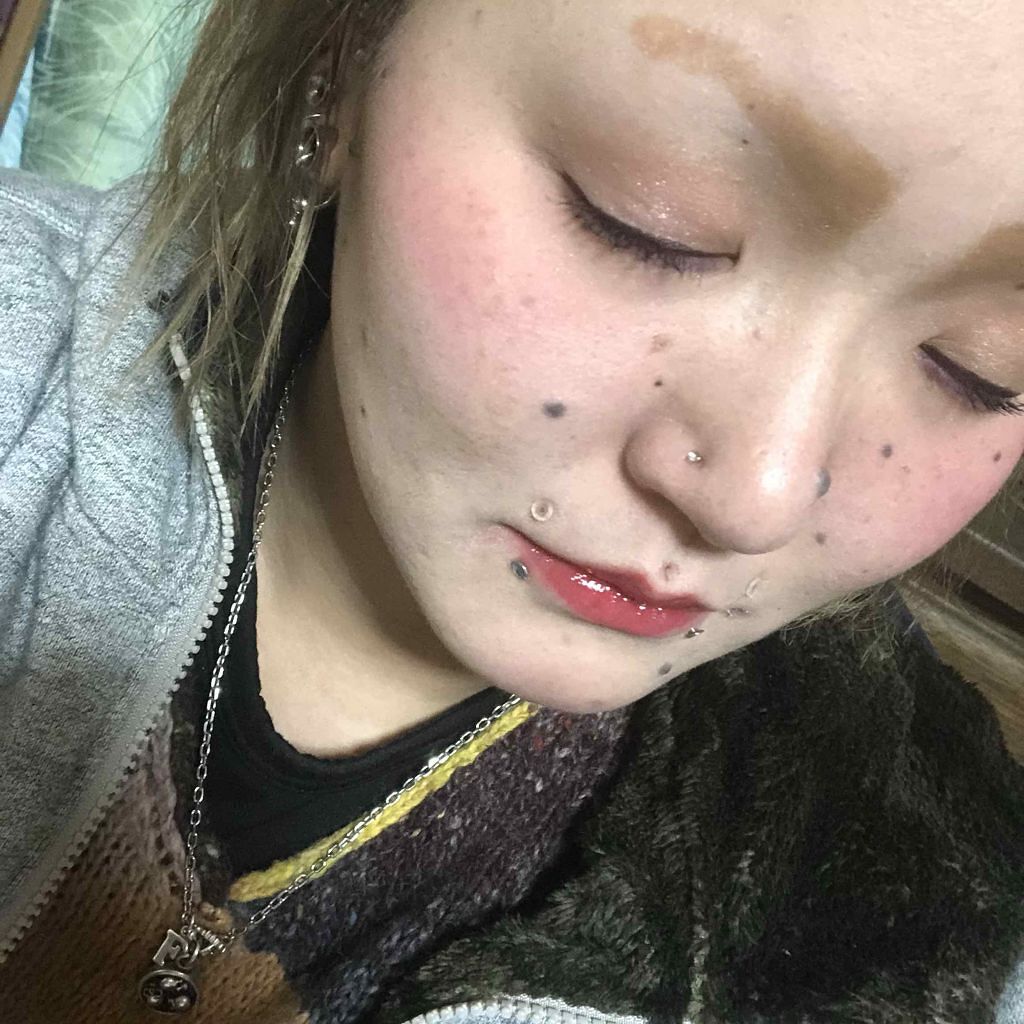 ジェルグロスリップ/CEZANNE/リップグロスを使ったクチコミ（2枚目）