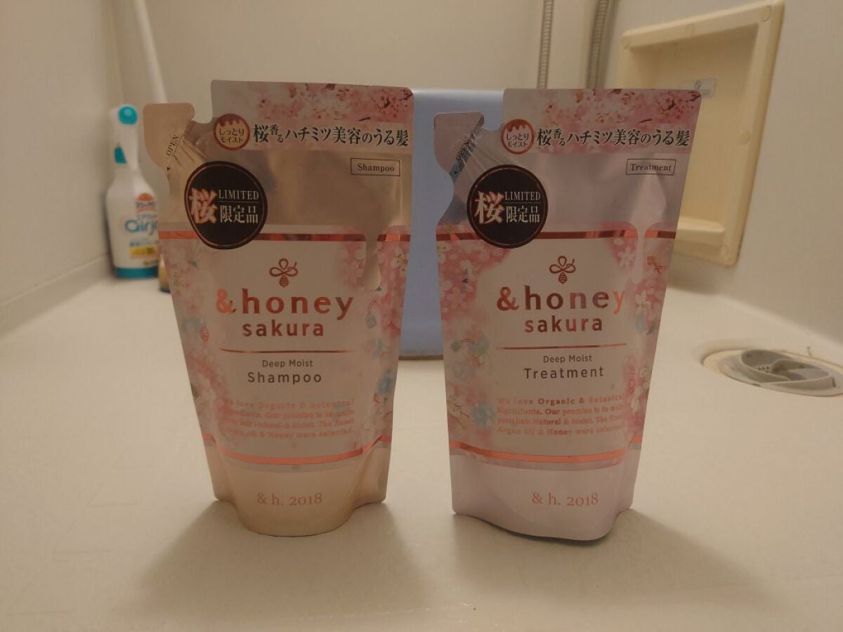 サクラ ディープモイスト シャンプー1.0/ヘアトリートメント2.0/&honey/シャンプー・コンディショナーを使ったクチコミ(1枚目)