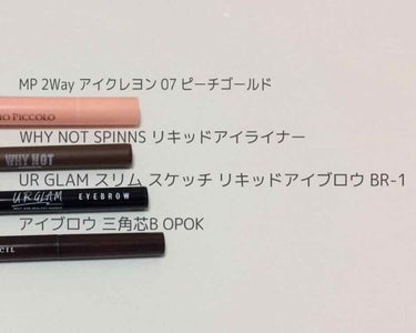 WHY NOT SPINNS リキッドアイライナー/DAISO/リキッドアイライナーを使ったクチコミ（3枚目）