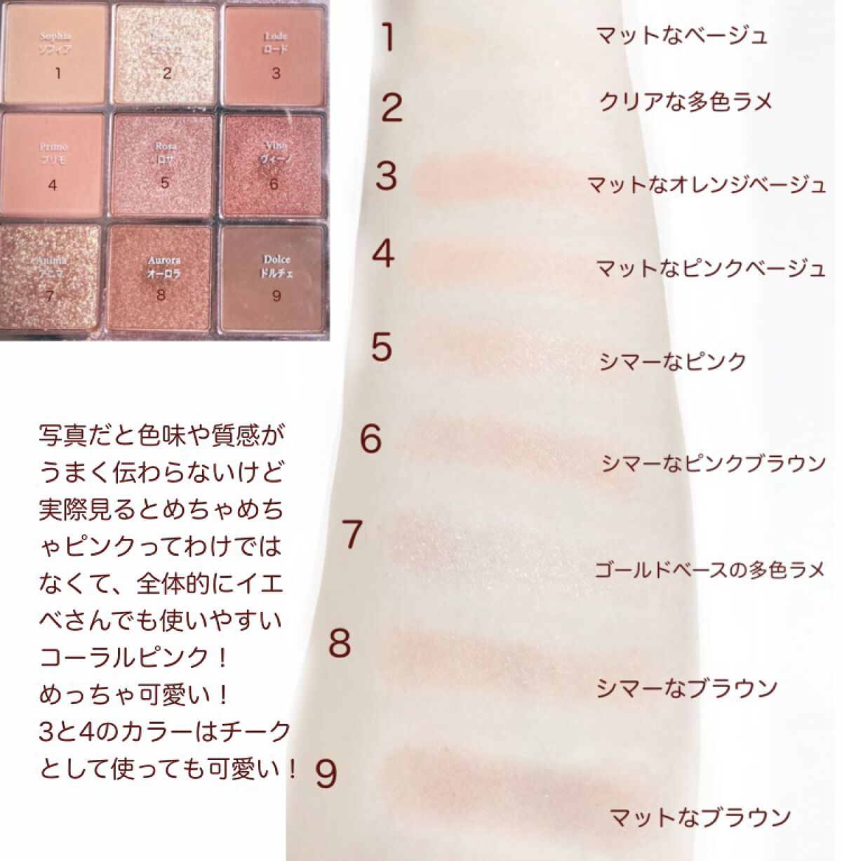 The Bella collection eyeshadow palette/CELEFIT/アイシャドウパレットを使ったクチコミ（2枚目）