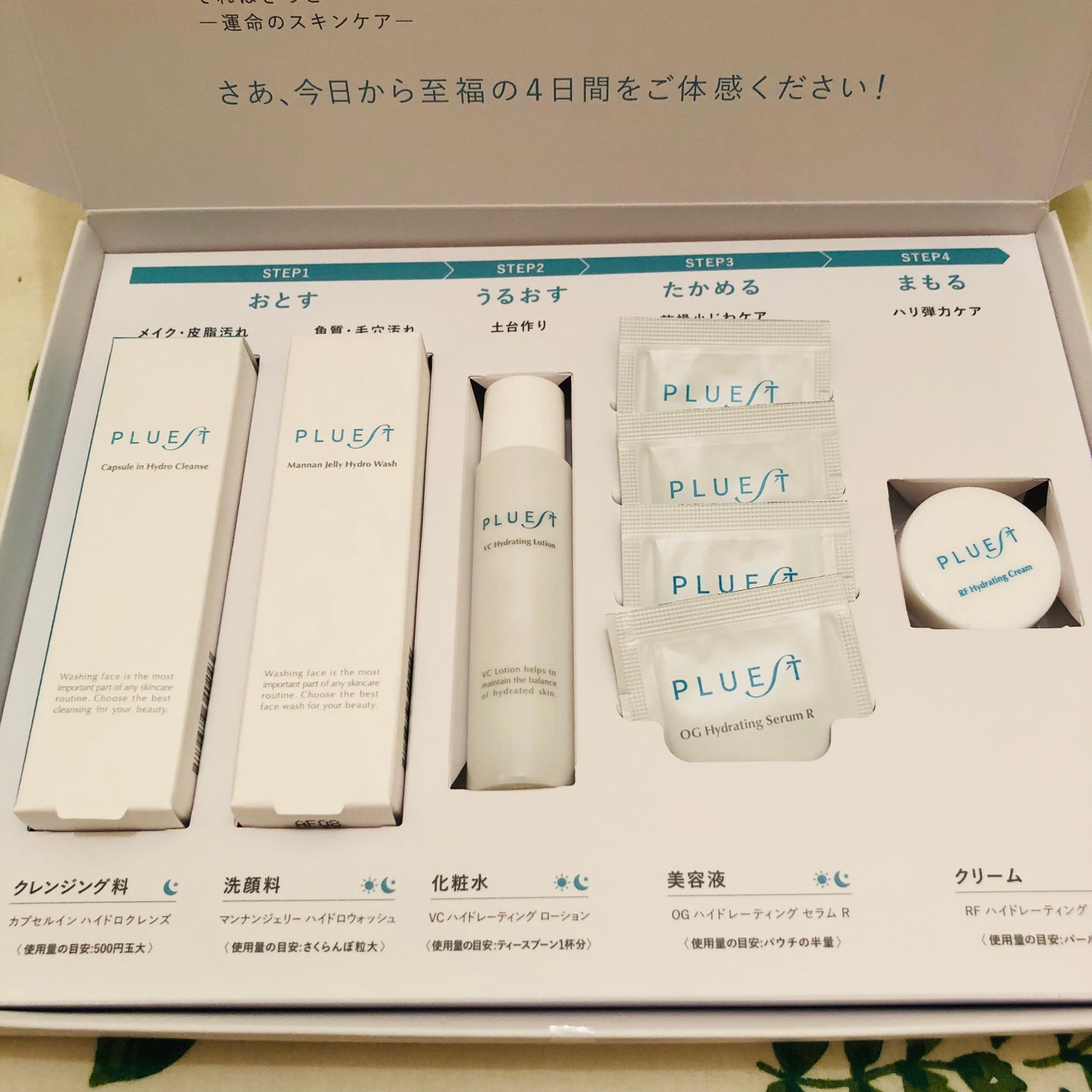 集中トライアル 5点セット/PLUEST/スキンケアキットを使ったクチコミ(1枚目)