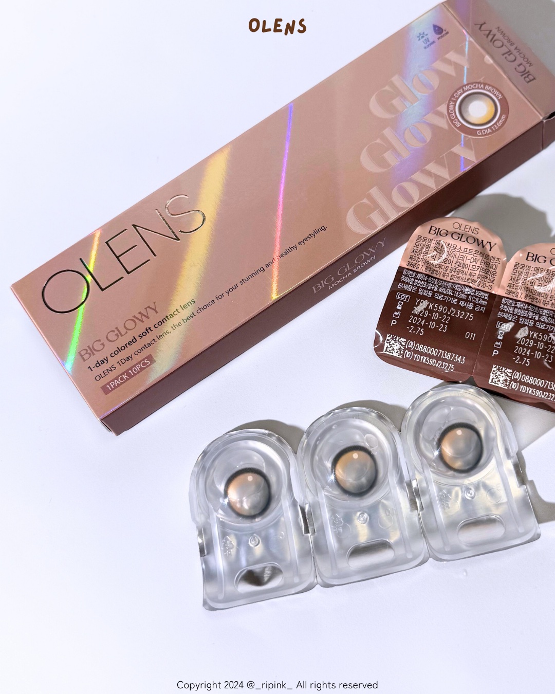 Big Glowy 1day/OLENS/ワンデー（１DAY）カラコンを使ったクチコミ（2枚目）