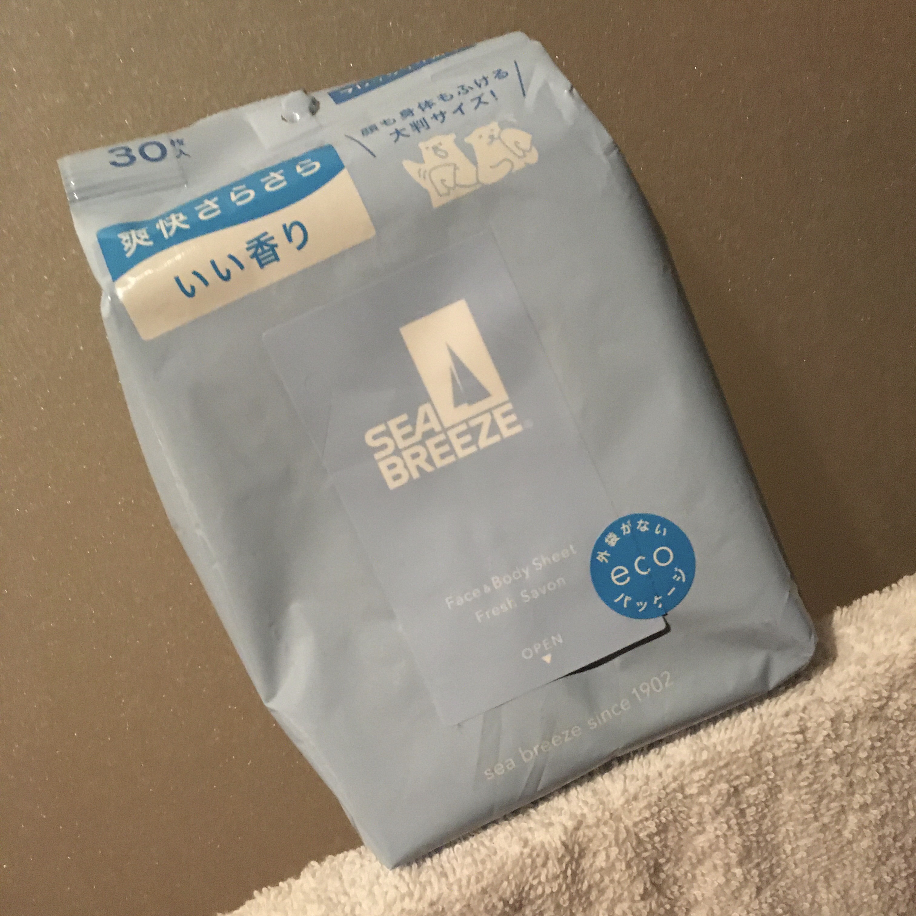 フェイス＆ボディシート Ｎ （フレッシュサボン）/シーブリーズ/ボディシートを使ったクチコミ（1枚目）