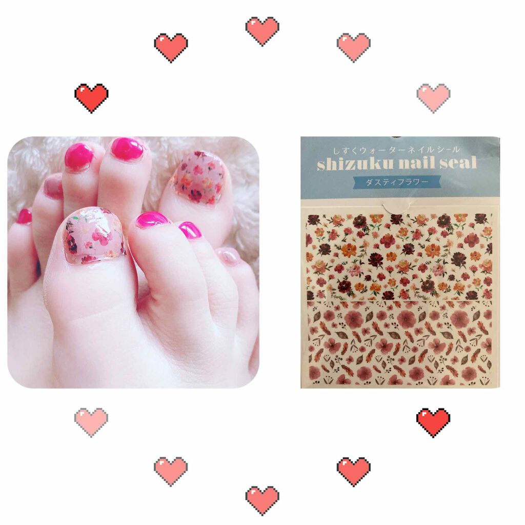 しずくネイルシール/キャンドゥ/ネイルシールを使ったクチコミ(1枚目)